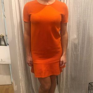 PARIS SUNDAY red-orange shift dress